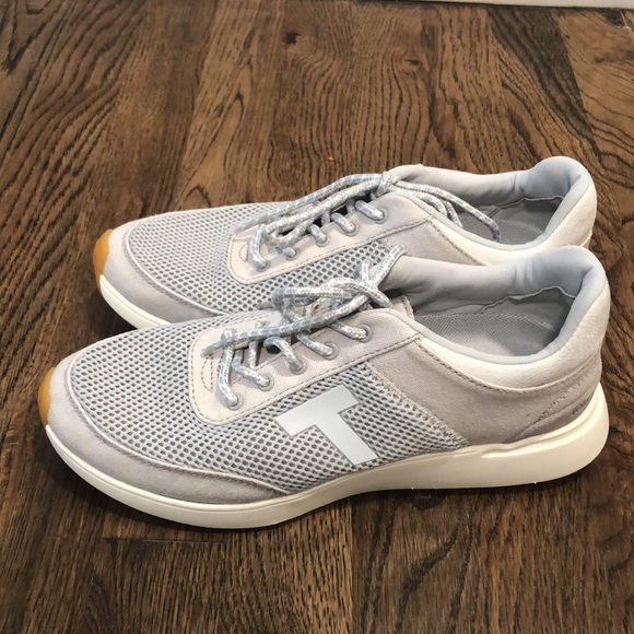 TOMS Women's Arroyo women sneakers gray and baby blue size 8.5 - Picture 5 of 11